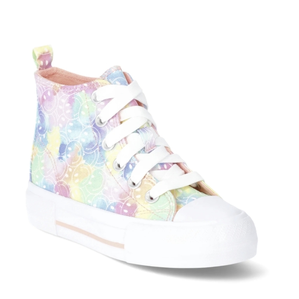 Colorful Kids High-Top Sneakers